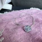 氷みたいなネックレス 大正時代アンティークガラス