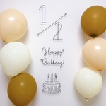 Coco様専用ページ ハーフバースデー　Happy  Birthday　誕生日　飾り　ハッピーバースデー　バースデーフォト　ベビーフォト　ワイヤークラフト　ワイヤーアート　飾り付け　装飾　ケーキ 