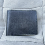 【OUTLET】ブライドルレザー二つ折り財布　ブラウン　送料無料