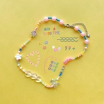  〻ビーズアクセサリー♡2way♡ブレスレットにもなる♡ハートやクマのカラフルビーズネックレス〻