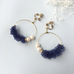 ribbon frill イヤリング