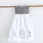 刺し子が素敵な　さらしのお手拭き　