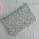 【 SALE！25%OFF】再販 フラットポーチ リバティ メドウテイルズ