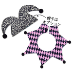 【Mサイズ以下】 ピンクダイヤ×ブラックレース柄 ピエロセット スパイダー