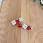 いちごとお花の箸置き〈B〉