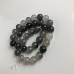 守り天然石★黒水晶☆モリオン☆８～12㎜16個¥500　自然光撮影