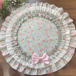 ワンコ用カフェマット♡ふりふり小花柄𑁍𓏸𓈒