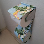 　ナウパカの花　アクアブルー　トイレットペーパーホルダーカバー