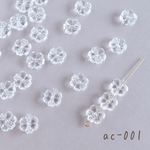 ac-001   アクリルビーズ 　フラワー　20個