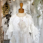 アンティークレースコラージュのネックレス