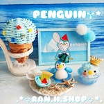 2023★スイカとペンギンさん*ブルー*　ミニチュア