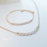 200円お得セット❗ステンレス チェーン ネックレス　シンプルブレスレット　華奢　オフィス　可愛い　ブレスレット　シンプルネックレス