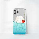 クリームソーダ　クリアケース 全機種対応 iPhone16pro 16 15 14 13 12  android xperia galaxy pixel ケース　スマホケース　iPhoneケース