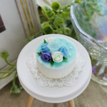 夏色　ラムネ色　フラワーケーキ1