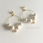 ジルコニアフープピアス