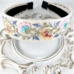 SALE9/30まで ☆インド刺繍リボン カチューシャ　No.b047