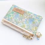 LIBERTY　Emily　エミリー　23B　ビニコのwファスナー・仕切りポケット付きポーチ★カードポーチやお財布に♪　size13×8.5㎝