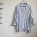 ルーズネックプルオーバー　ストライプ