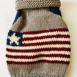 ≪既製品 ラグラン袖ｾｰﾀｰ≫  ＜ｱﾒﾘｶ国旗袖派手＞　胴回り42㎝　No.６５
