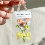 【ミニミニサイズ】クマさんとガーベラの花束(ギフトバック込みの販売)