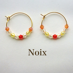 ビーズのリングピアス(25)
