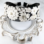 SALE 8/31まで ☆インド刺繍リボン カチューシャ　No.b055