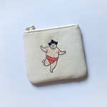 お相撲さん☆刺繍ポーチ