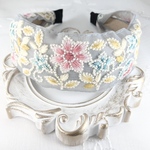 SALE 9/30まで ☆インド刺繍リボン カチューシャ　No.b065