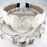 SALE 9/30まで ☆インド刺繍リボン カチューシャ　No.b068