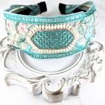 SALE 8/31まで ☆インド刺繍リボン カチューシャ　No.b034