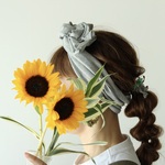 【グレー】＊ワイヤーヘアターバン＊