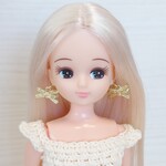 385リカちゃんピアス（キラキラリボン）°0730