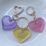 【名入れ／言葉入れ】ハートキーホルダー／プレゼント／カップル／推し活