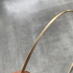真鍮線　四角線　ナマシ材　厚み約3mm 長さ約20cm