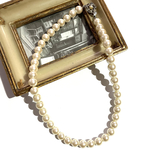 デッドストックGIOVANNIVALENTINO  パールネックレスヴァレンチノヴィンテージ　アンティーク  パリ　クリップ　ブランド　結婚式　お呼ばれ　フォーマル　オケージョン  オケージョン 