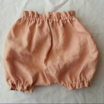 【再再販】C&S 生地使用  リネン ピーチ かぼちゃパンツ 