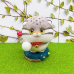 福を招く、マヌルネコ（夏毛）