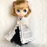 オーバーワンピース　リカちゃん　ブライス　ピュアニーモ　22cmドール  ドール服　アウトフィット