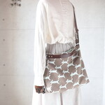 3WAYバッグ（run run run・ブラウン）ミナペルホネン生地使用・ハンドメイド