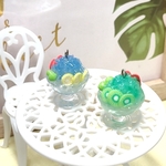 かき氷ピアス　　(レジン)