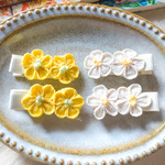 【送料無料】お花のベビーヘアクリップ