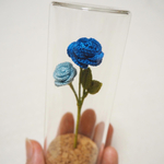 青い薔薇【ガラスボトルのお花たち】
