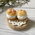 ミニチュアスイーツ　シュークリーム２個セット