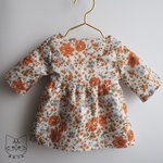 【チャリティー販売】リネンの花柄ワンピース