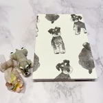 【SALE‼︎】御朱印帳シュナウザー柄gray