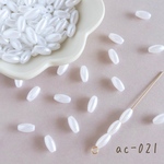 ac-021   アクリルビーズ 　ライスパール　　100個