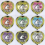 【即購入可】カンペうちわ文字　ファンサうちわ　撮影用　印刷応援文字　ハートつくろ　メンカラ　推し色