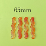 importアクリルロングパーツ　オレンジ　4個入り