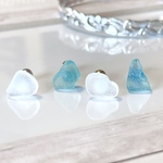 海の贈り物 天然シーグラス シーガラス ボディピアス 夏 海 14G 16G 18G 軟骨ピアス 片耳
