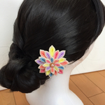 つまみ細工のコサージュ★小花ポップ★